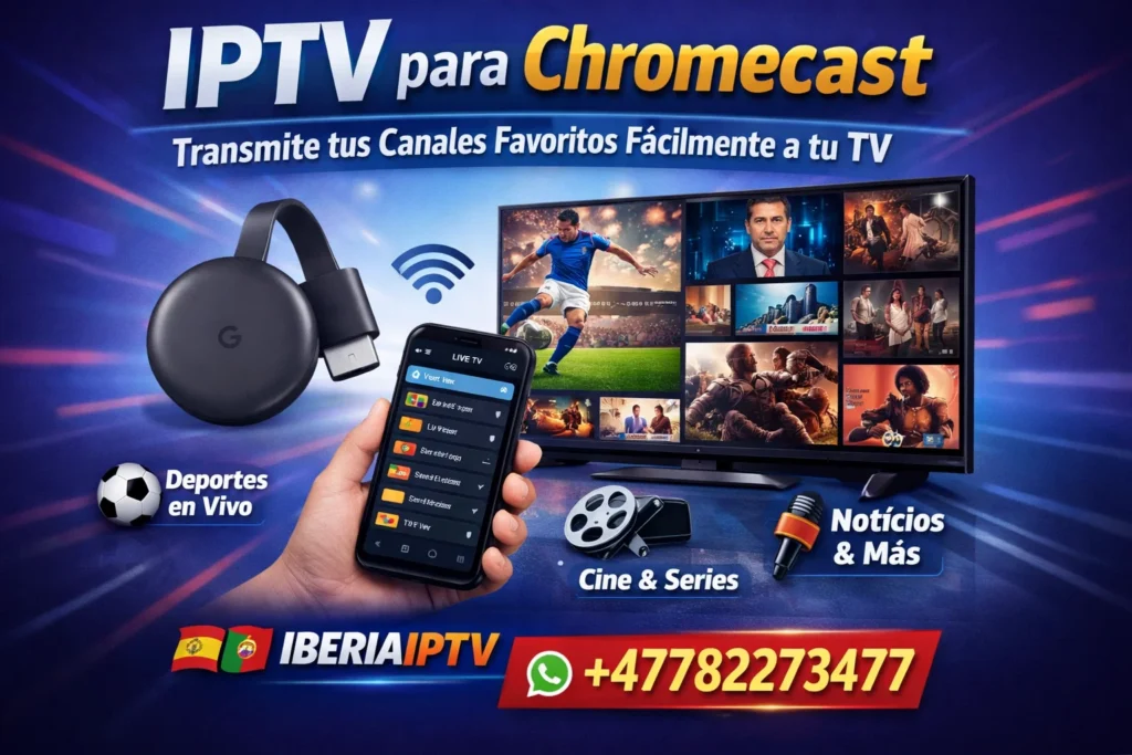 IPTV para Chromecast – Transmite tus Canales Favoritos Fácilmente a tu TV