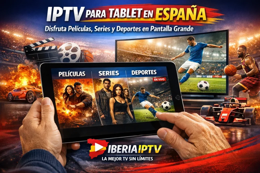 IPTV para Tablet en España – Disfruta Películas, Series y Deportes en Pantalla Grande