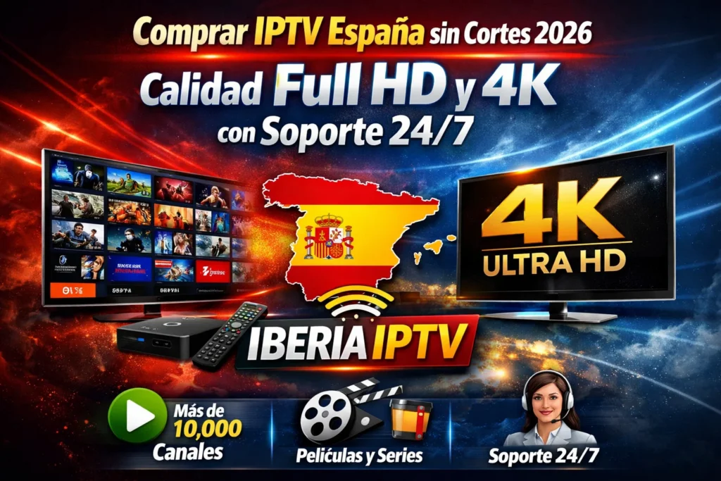 Comprar IPTV España sin Cortes 2026 – Calidad Full HD y 4K con Soporte 24/7