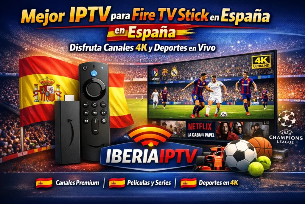 Mejor IPTV para Fire TV Stick en España – Disfruta Canales 4K y Deportes en Vivo