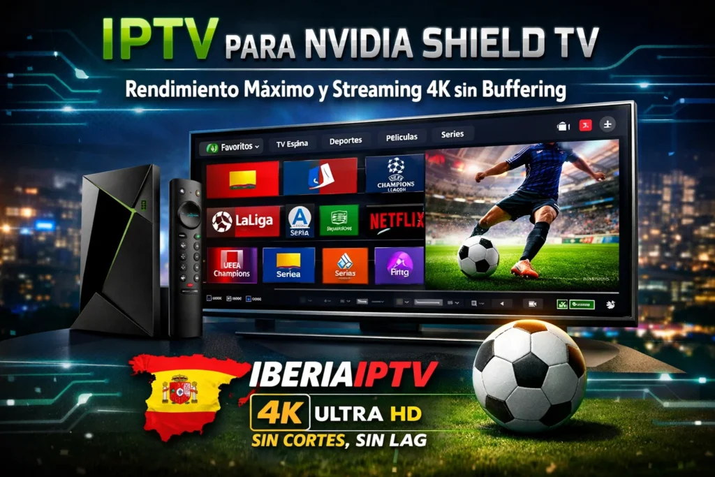 IPTV para NVIDIA Shield TV – Rendimiento Máximo y Streaming 4K sin Buffering