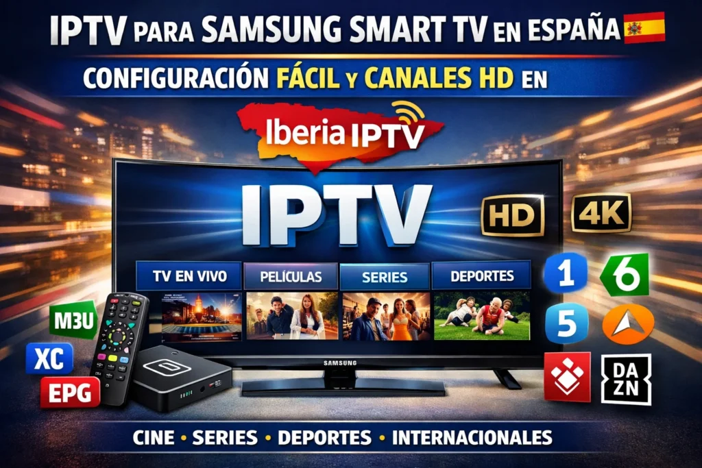 IPTV para Samsung Smart TV en España – Configuración Fácil y Canales HD