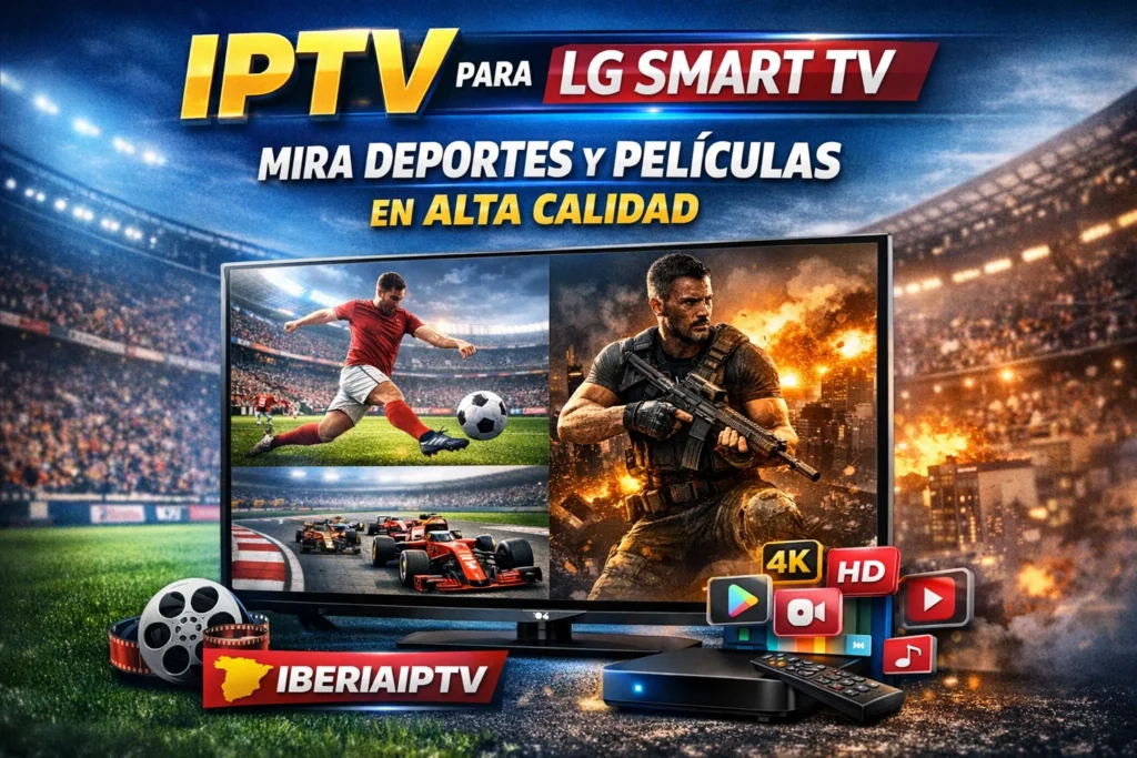 IPTV para LG Smart TV en España – Mira Deportes y Películas en Alta Calidad