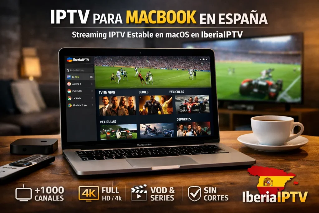 IPTV para MacBook en España – Streaming IPTV Estable en macOS
